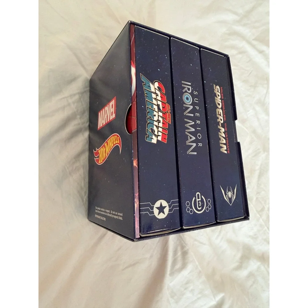 Hot Wheels Marvel Secret Wars 3-Pack Spider-Man Iron Man Captain America Cars